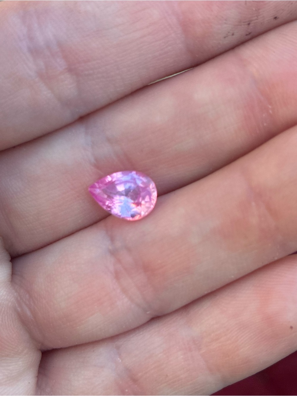 Rare 2.46ct genuine pink sapphire loose in jar - Picture 8 of 14